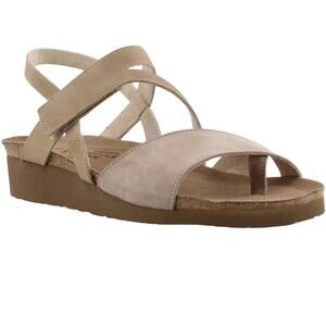 Naot Blaire Women Stone Nubucks Sandals EU 42 US 11 - 11.5 Wedge $150
